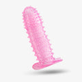 Crystal Condom with Spikes Supersoft Prolong Sex Time Sleeve  - 5 inch stretched