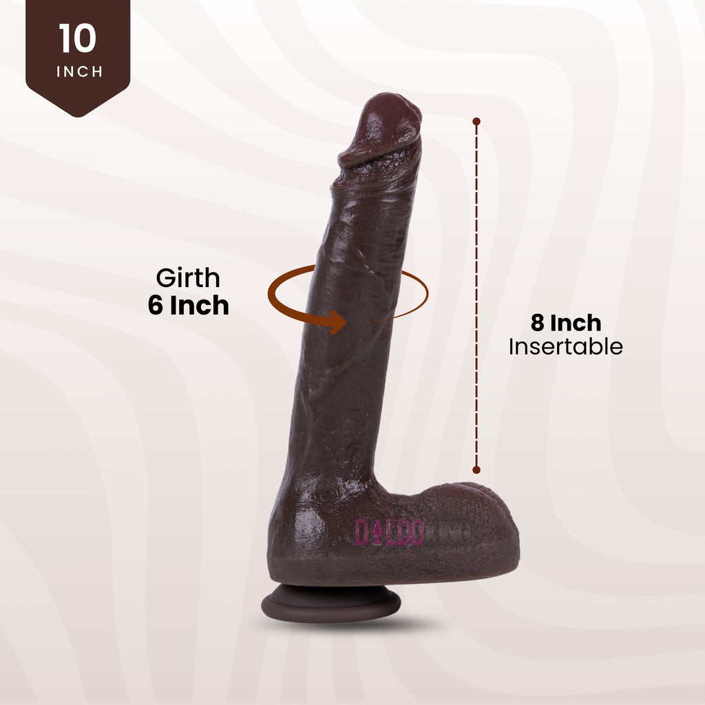 Chocolaty Dildo 10 Inch (Non-Vibrating)