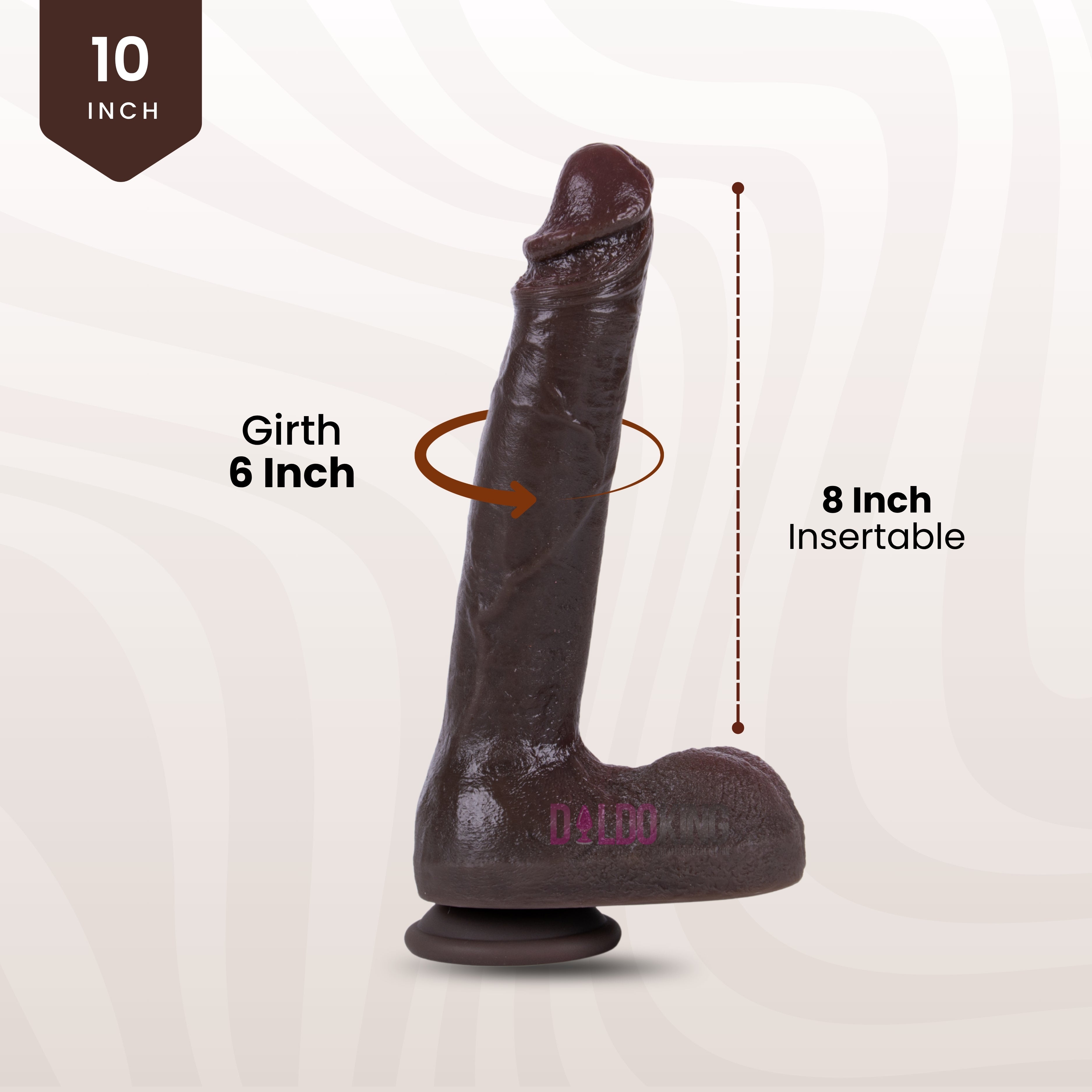 Chocolaty Dildo 10 Inch (Non-Vibrating)