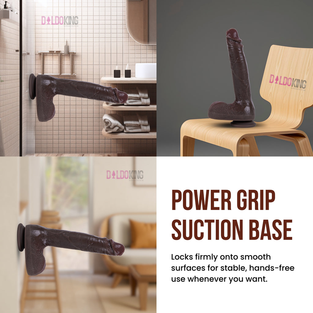 Chocolaty Dildo 10 Inch (Non-Vibrating)