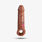 8 Inch Chocolaty Dragon Condom with Textured Veins