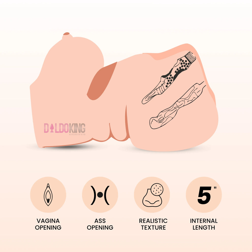 Realistic Masturbator Doll with Boobs – Soft Textured Design