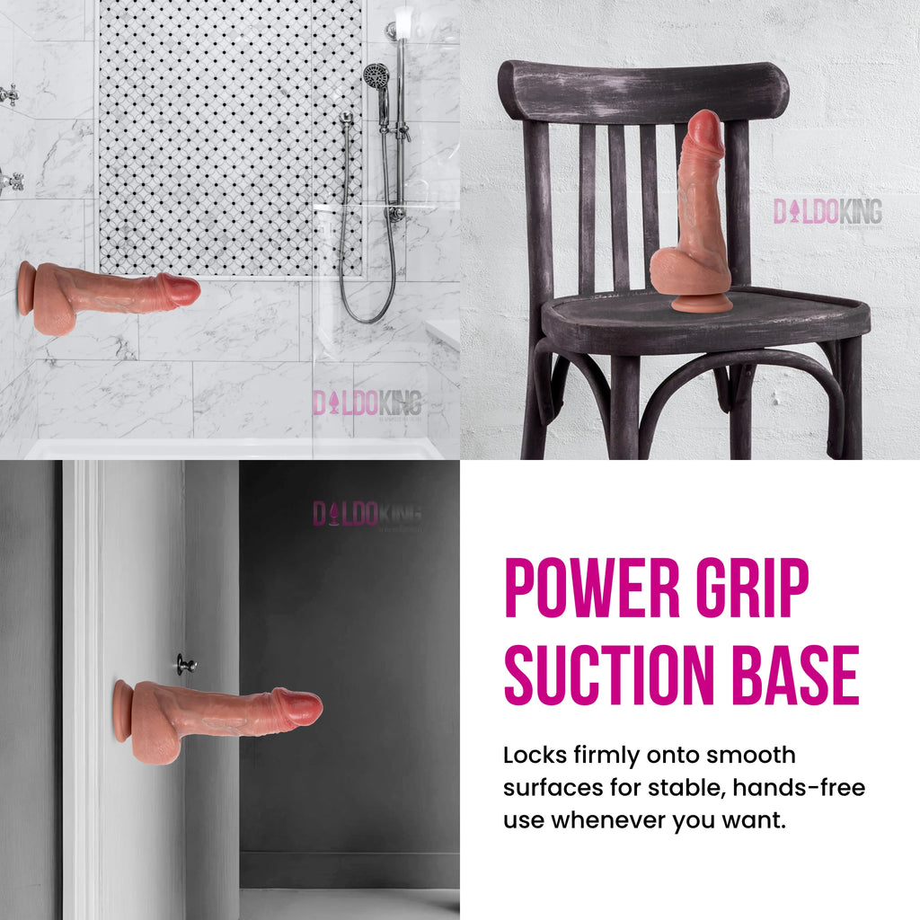 Realistic Girthy Dildo - 8 Inch